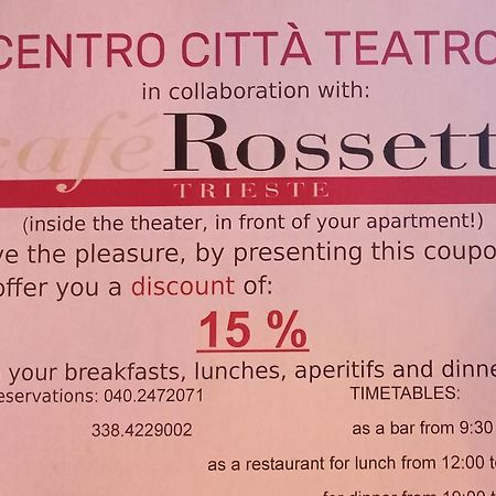 Centro Citta Teatro Hotell Trieste Eksteriør bilde