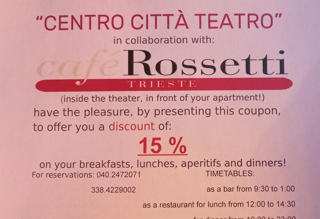 Centro Citta Teatro Hotell Trieste Eksteriør bilde
